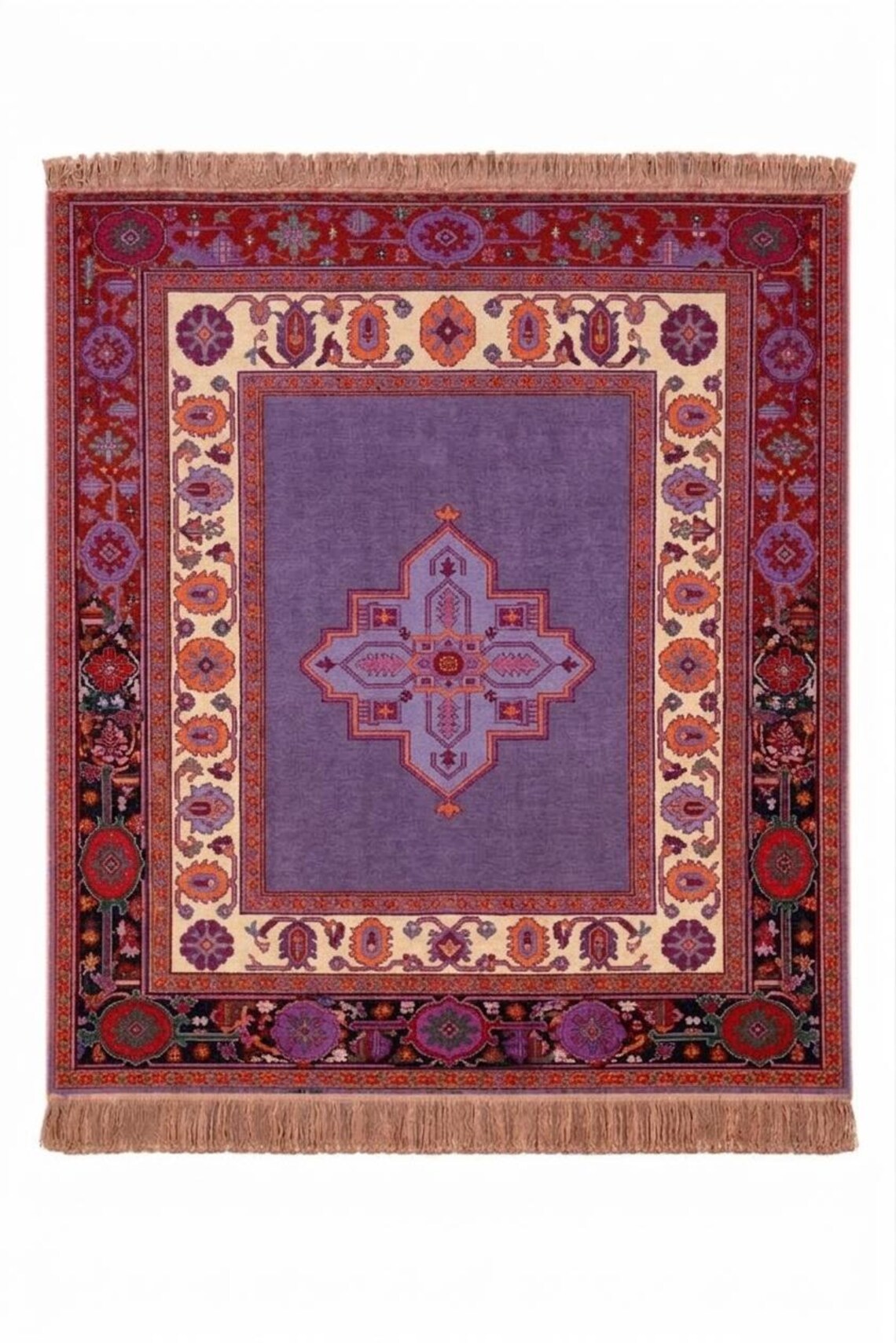 Handmade Tufted Rug, Boho Vintage Area Rug, Large Colorful Persian Style carpet, housewarming gift
